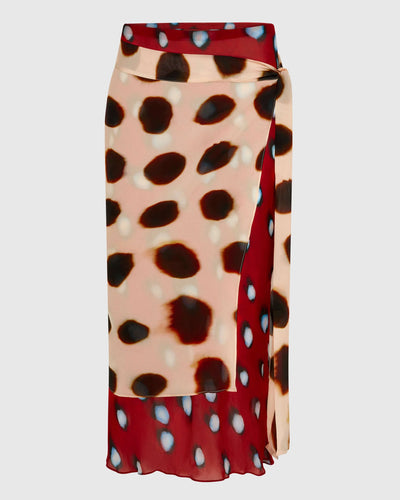 Artisan Luxe Wrap Midi Skirt