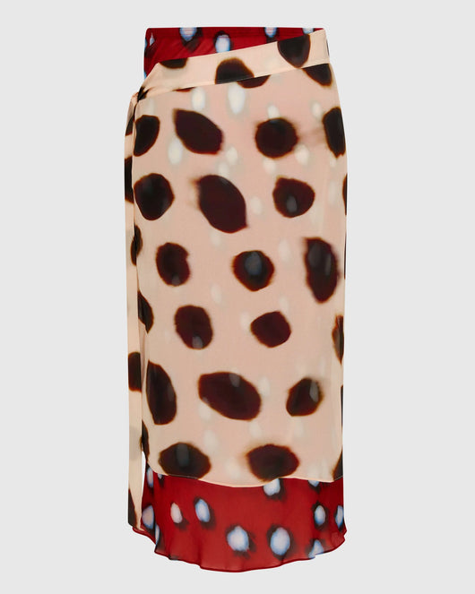 Artisan Luxe Wrap Midi Skirt